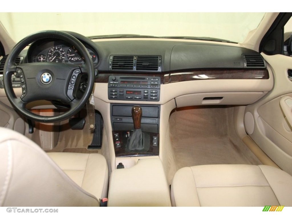 2005 BMW 3 Series 325i Sedan Sand Dashboard Photo #78579211