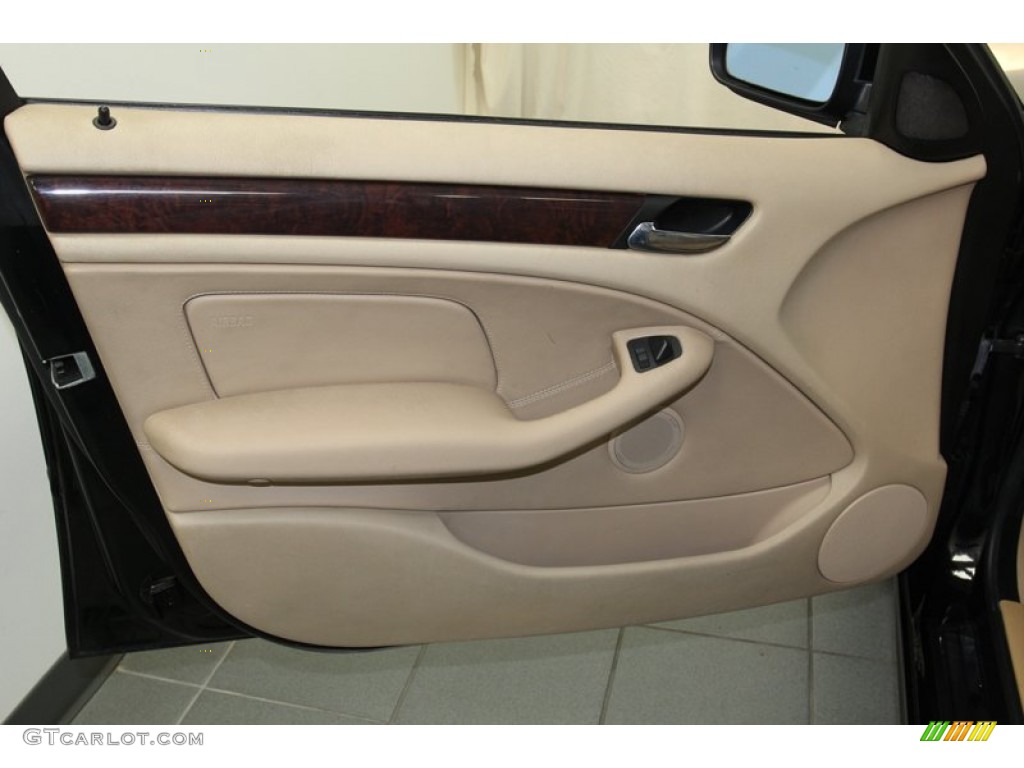 2005 3 Series 325i Sedan - Jet Black / Sand photo #15