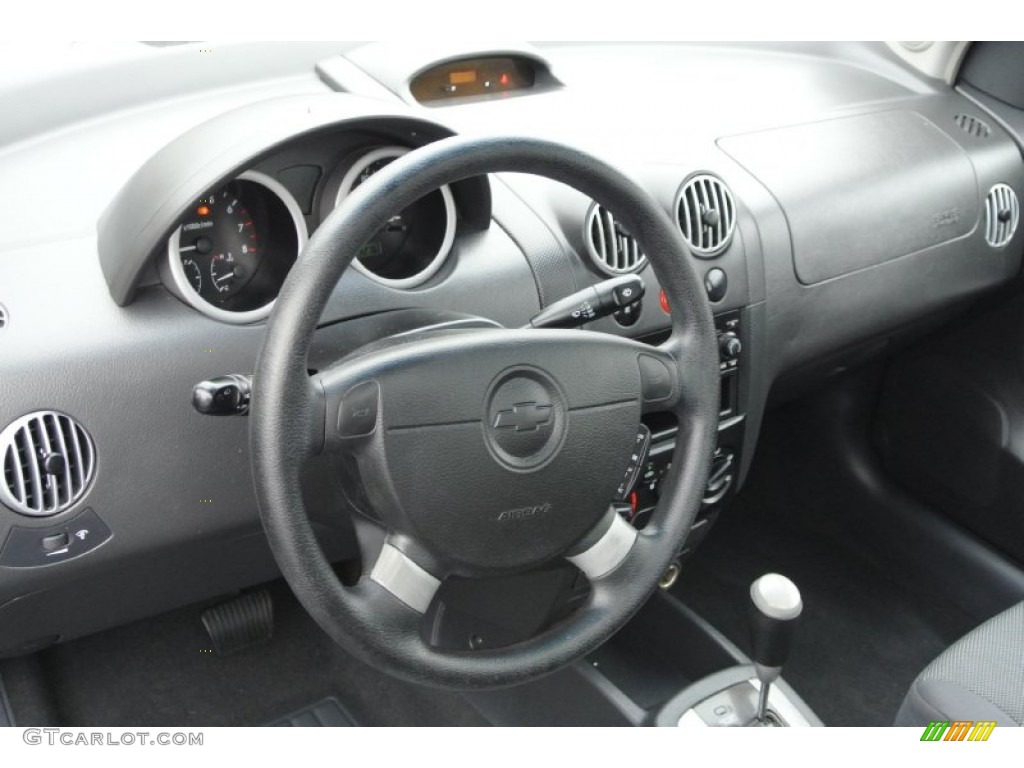 2006 Chevrolet Aveo LT Sedan Charcoal Dashboard Photo #78579440