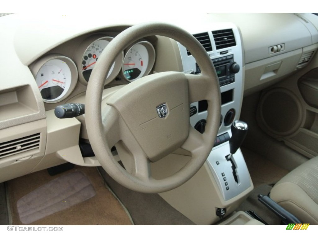 2007 Dodge Caliber SXT Pastel Pebble Beige Dashboard Photo #78580229