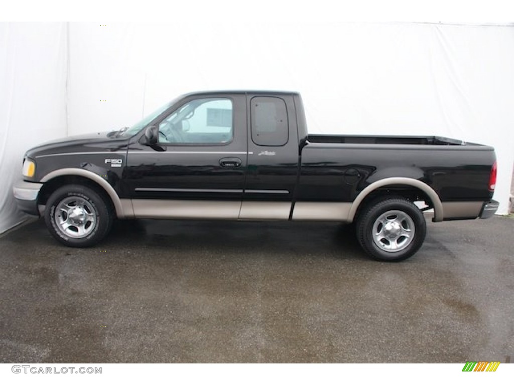 Black 2001 Ford F150 Lariat SuperCab Exterior Photo #78581303