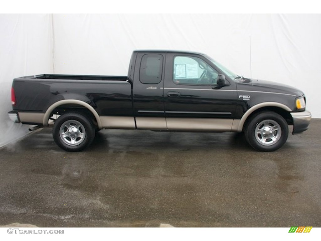 Black 2001 Ford F150 Lariat SuperCab Exterior Photo #78581345