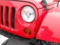 2011 Flame Red Jeep Wrangler Sahara 4x4  photo #9