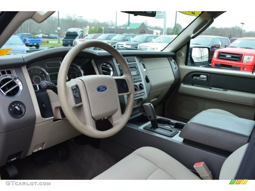 Stone Interior 2007 Ford Expedition XLT 4x4 Photo #78583028