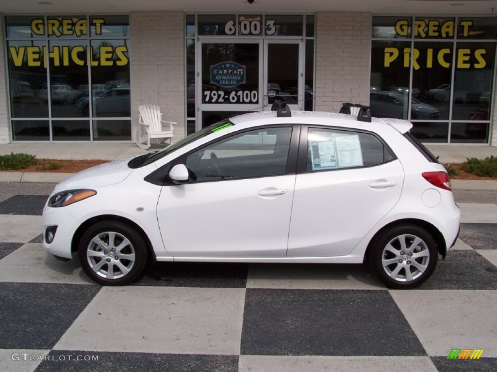 2011 MAZDA2 Touring - Crystal White Pearl / Black photo #1