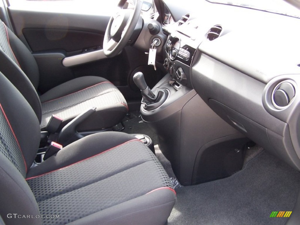 Black Interior 2011 Mazda MAZDA2 Touring Photo #78586413