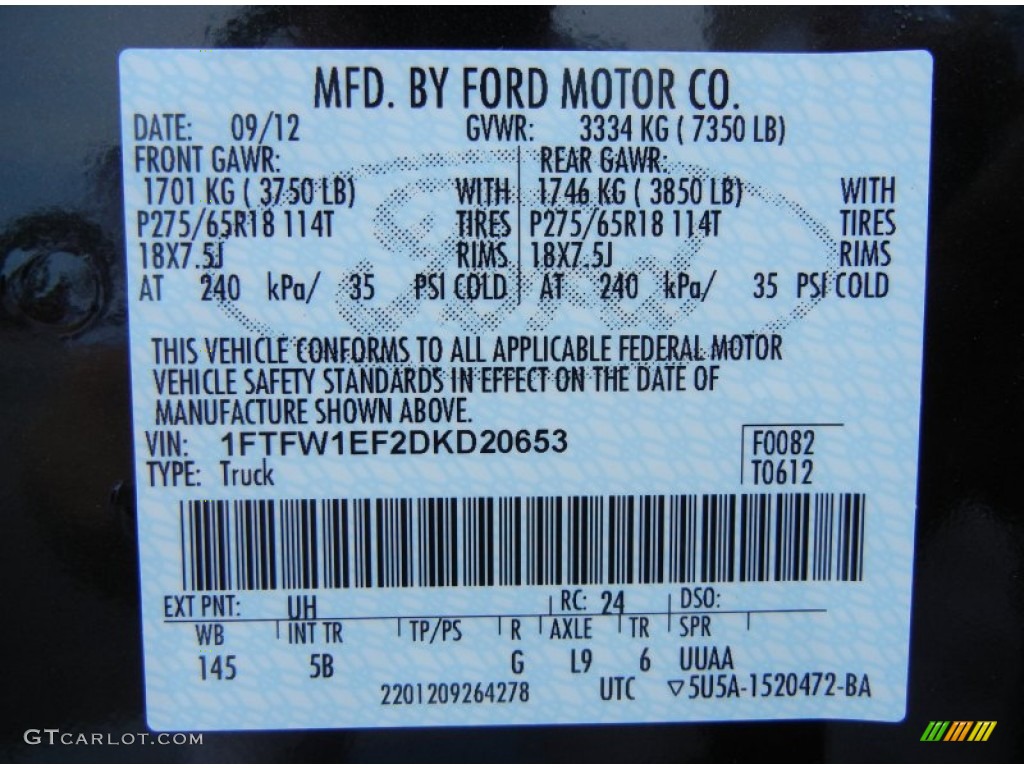 UH 2013 Ford F150 FX4 SuperCrew 4x4 Parts