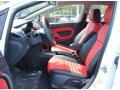  2013 Fiesta Titanium Sedan Race Red Leather Interior