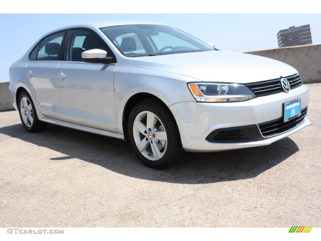 2013 Jetta TDI Sedan - Reflex Silver Metallic / Titan Black photo #1