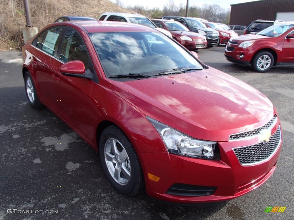 2013 Cruze LT - Crystal Red Metallic Tintcoat / Jet Black photo #2