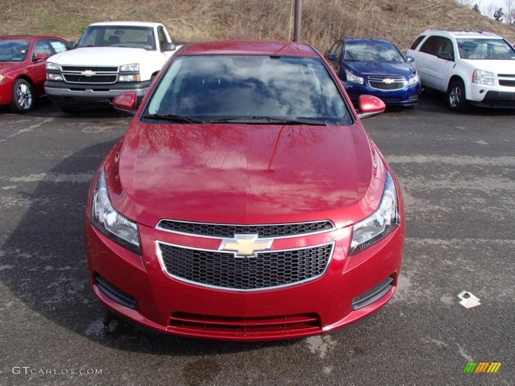 2013 Cruze LT - Crystal Red Metallic Tintcoat / Jet Black photo #3