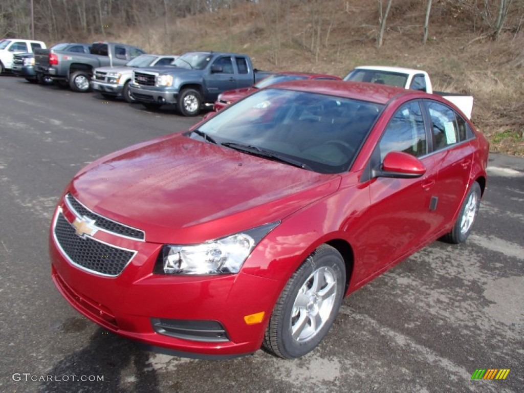 2013 Cruze LT - Crystal Red Metallic Tintcoat / Jet Black photo #4