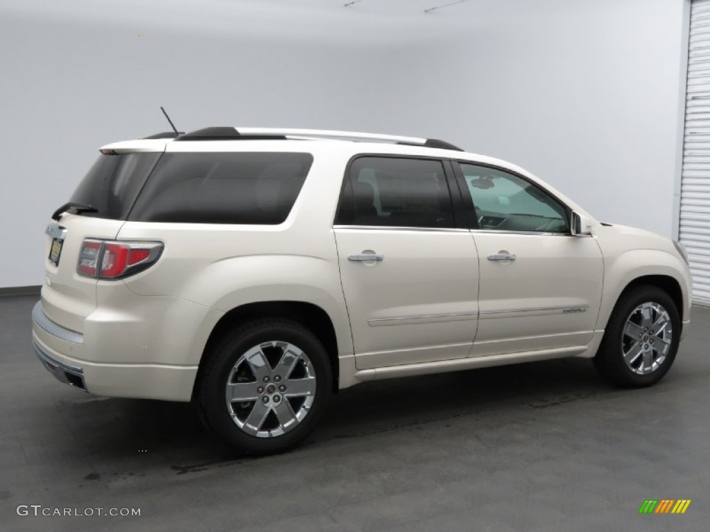 2013 Acadia Denali - White Diamond Tricoat / Cocoa Dune photo #2