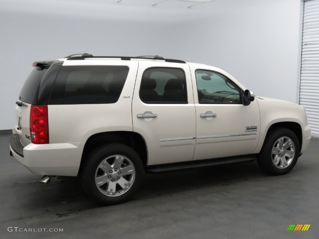 2013 Yukon SLT - White Diamond Tricoat / Light Tan photo #2