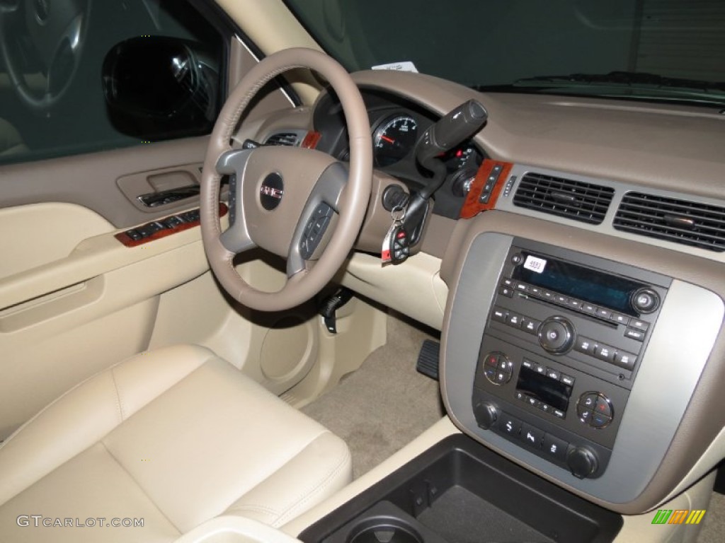 2013 Yukon SLT - White Diamond Tricoat / Light Tan photo #5