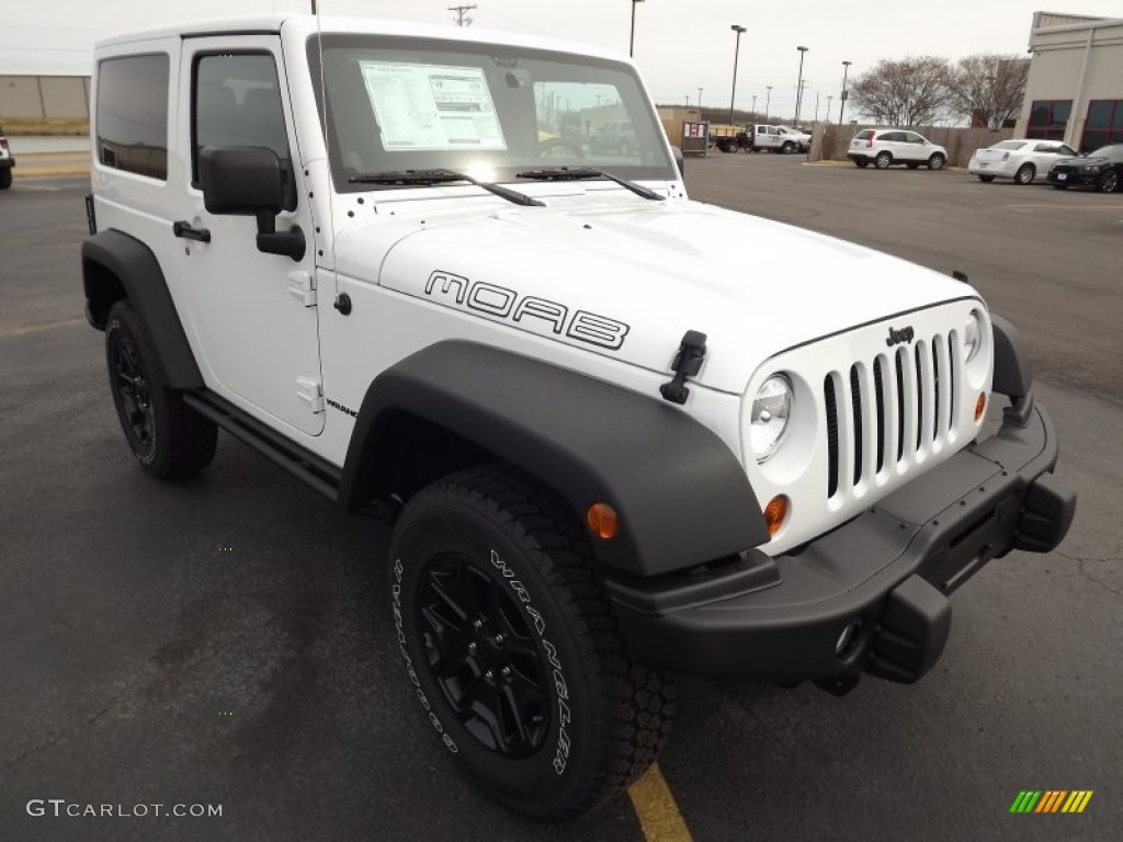 Bright White 2013 Jeep Wrangler Moab Edition 4x4 Exterior Photo #78589926