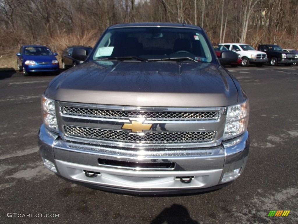 2013 Silverado 1500 LT Extended Cab 4x4 - Mocha Steel Metallic / Ebony photo #3