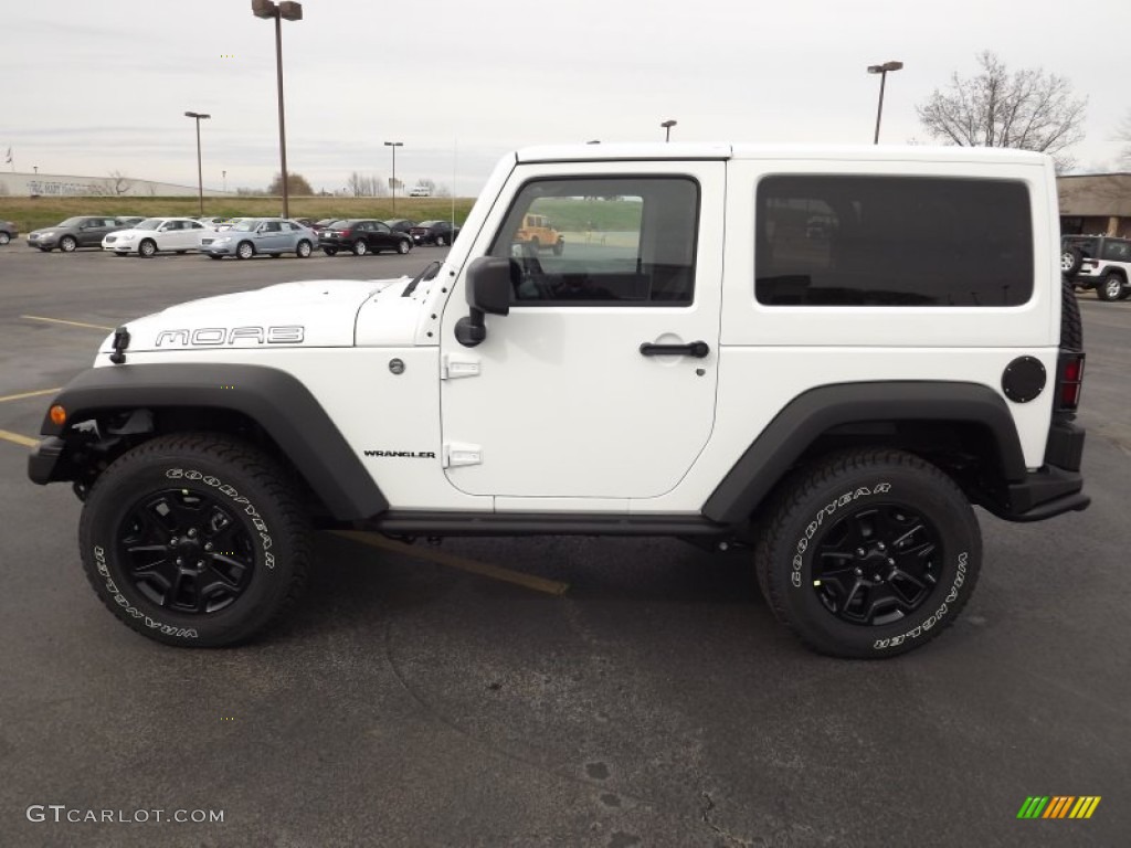 Bright White 2013 Jeep Wrangler Moab Edition 4x4 Exterior Photo #78590048