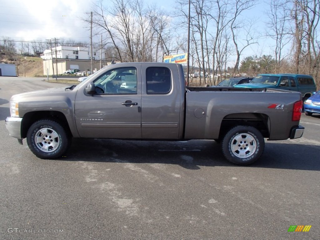 2013 Silverado 1500 LT Extended Cab 4x4 - Mocha Steel Metallic / Ebony photo #5