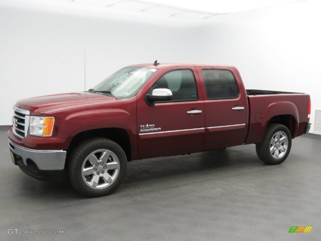 2013 Sierra 1500 SLE Crew Cab - Sonoma Red Metallic / Ebony photo #1