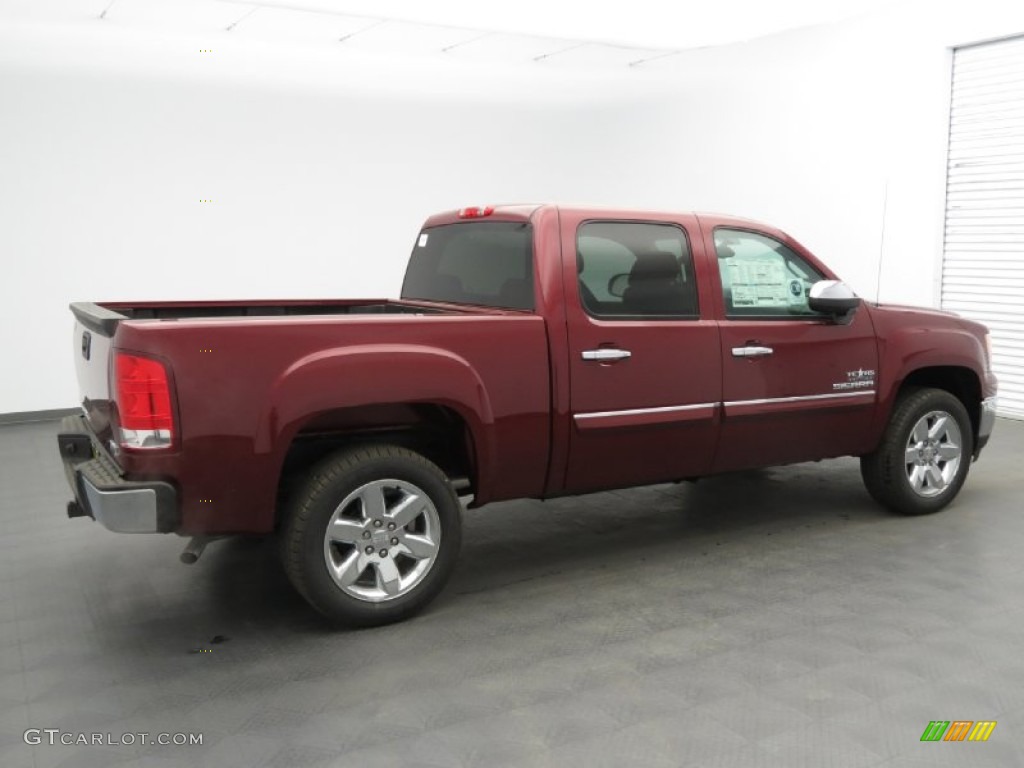 2013 Sierra 1500 SLE Crew Cab - Sonoma Red Metallic / Ebony photo #2