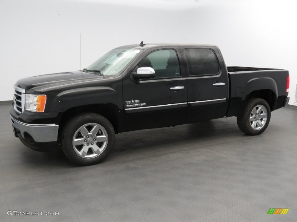 2013 Sierra 1500 SLE Crew Cab - Onyx Black / Ebony photo #1