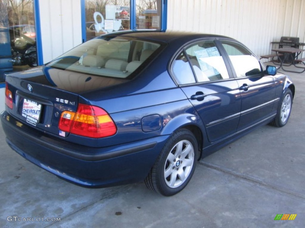 2004 3 Series 325xi Sedan - Mystic Blue Metallic / Sand photo #3