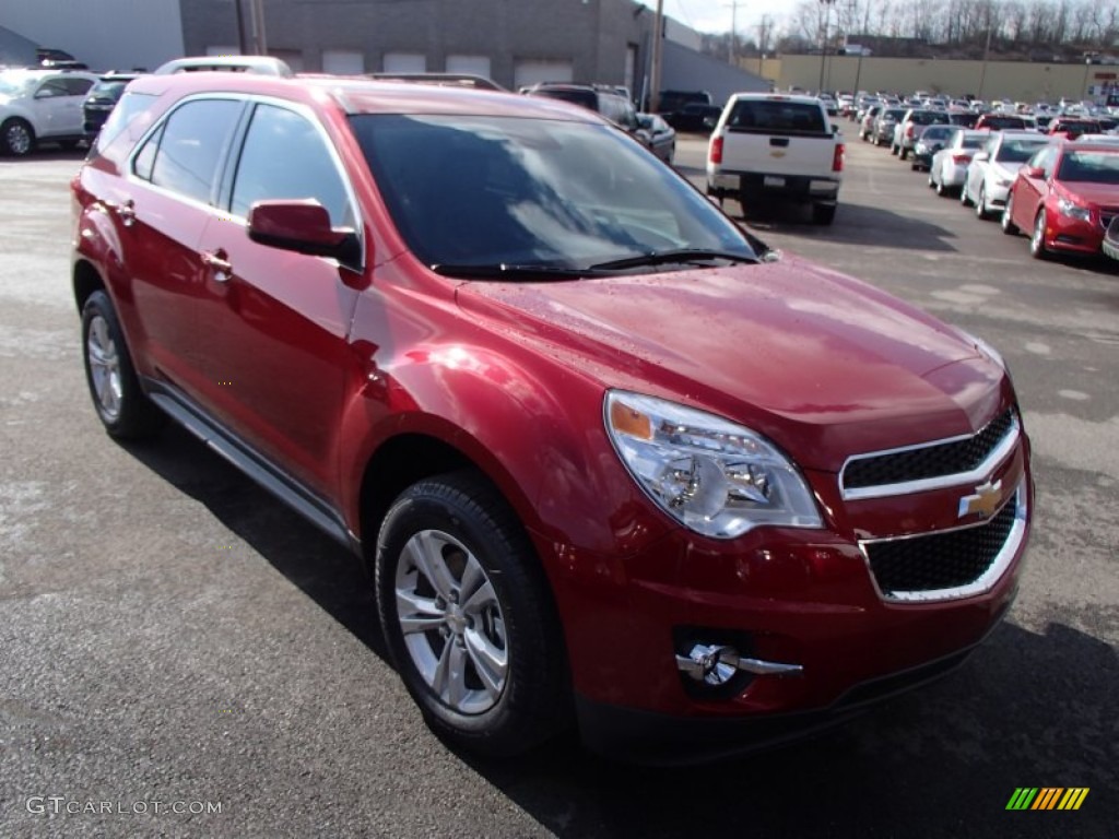 2013 Equinox LT AWD - Crystal Red Tintcoat / Jet Black photo #2