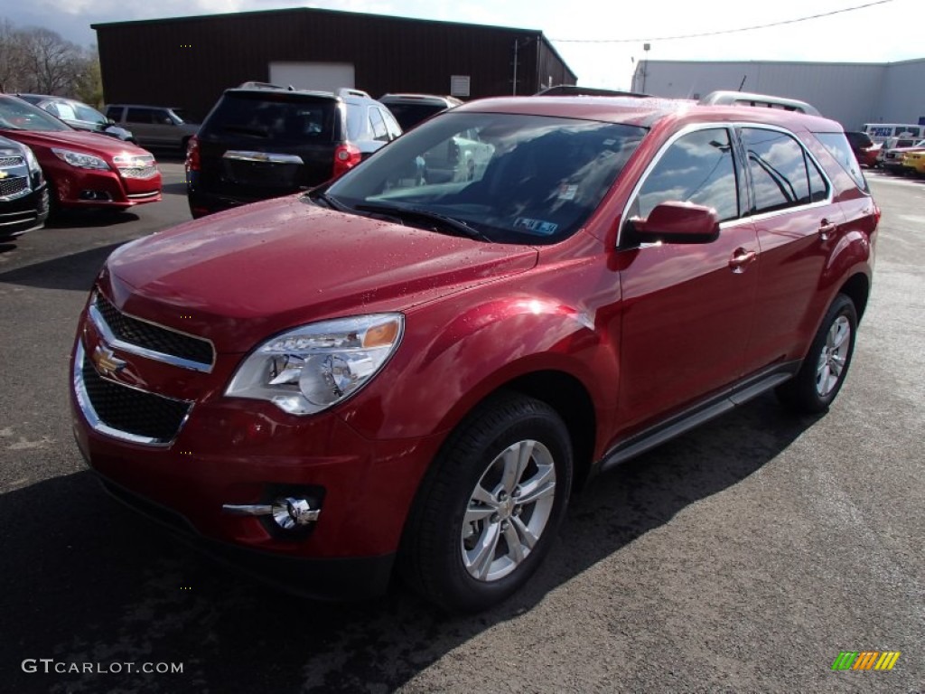 2013 Equinox LT AWD - Crystal Red Tintcoat / Jet Black photo #4