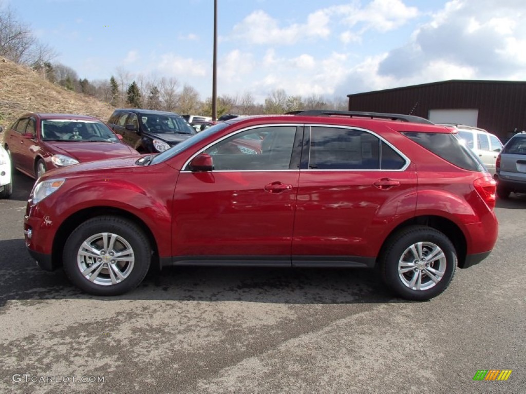 2013 Equinox LT AWD - Crystal Red Tintcoat / Jet Black photo #5