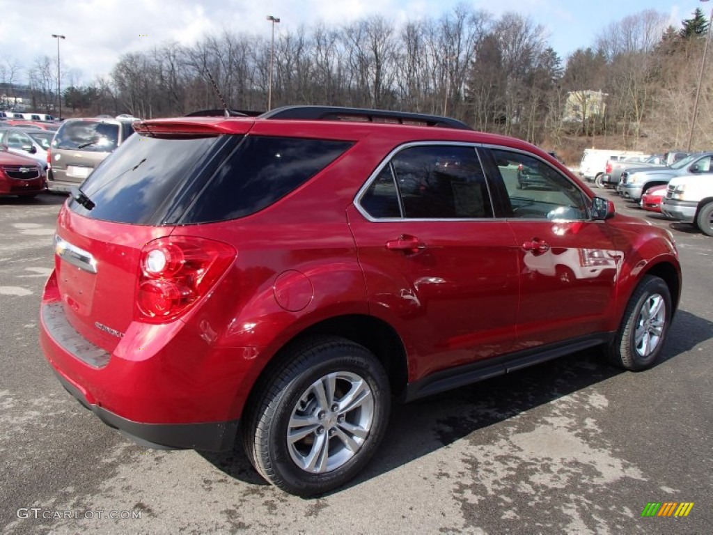 2013 Equinox LT AWD - Crystal Red Tintcoat / Jet Black photo #8