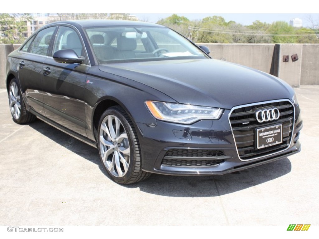 2013 A6 3.0T quattro Sedan - Moonlight Blue Metallic / Titanium Gray photo #1