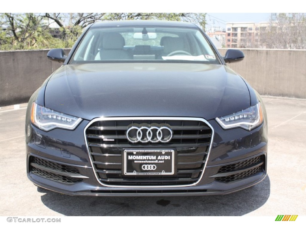 2013 A6 3.0T quattro Sedan - Moonlight Blue Metallic / Titanium Gray photo #2