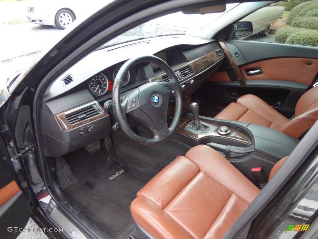 Auburn Dakota Leather Interior 2006 BMW 5 Series 530i Sedan Photo #78594738