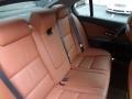 2006 BMW 5 Series Auburn Dakota Leather Interior Rear Seat Photo