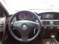 2006 BMW 5 Series Auburn Dakota Leather Interior Steering Wheel Photo