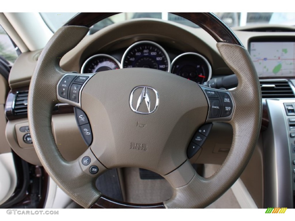 2012 Acura RL SH-AWD Technology Seacoast Steering Wheel Photo #78595444