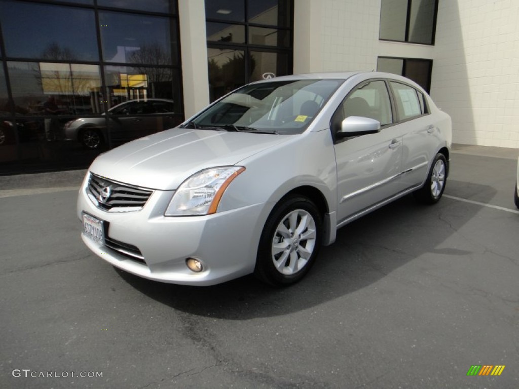 2011 Sentra 2.0 SL - Brilliant Silver Metallic / Charcoal photo #1