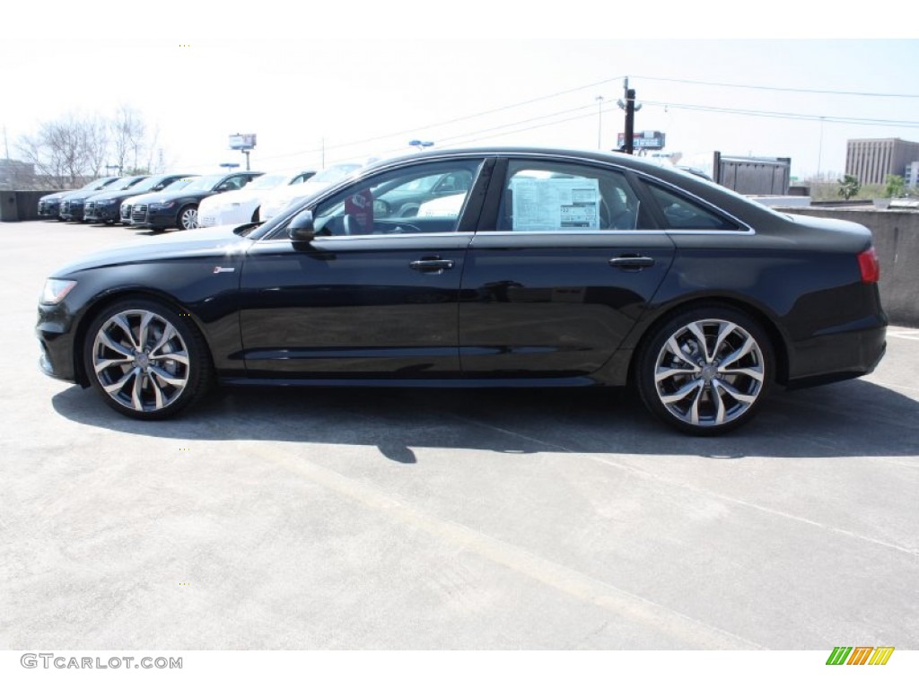 Phantom Black Pearl Effect 2013 Audi A6 3.0T quattro Sedan Exterior Photo #78595854