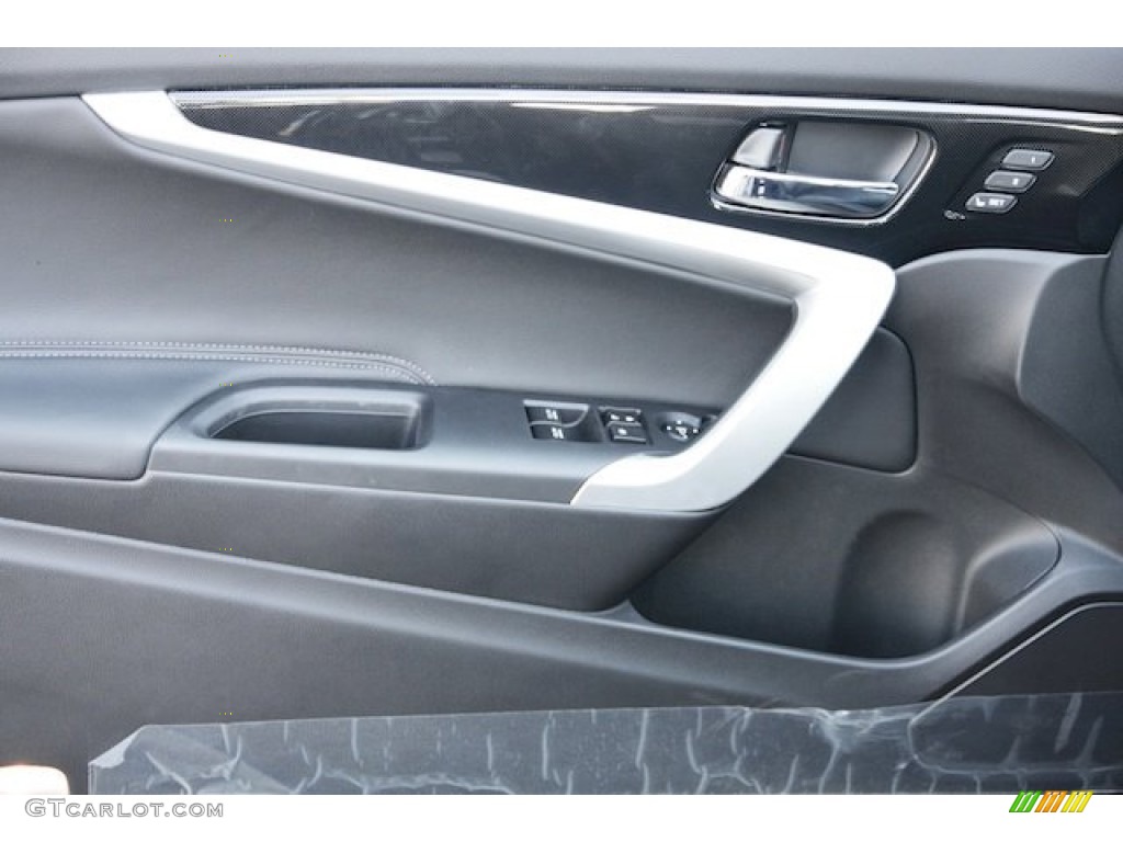 2013 Honda Accord EX-L V6 Coupe Black Door Panel Photo #78597285