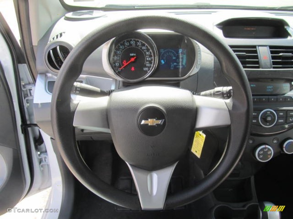 2013 Chevrolet Spark LS Silver/Silver Steering Wheel Photo #78597377