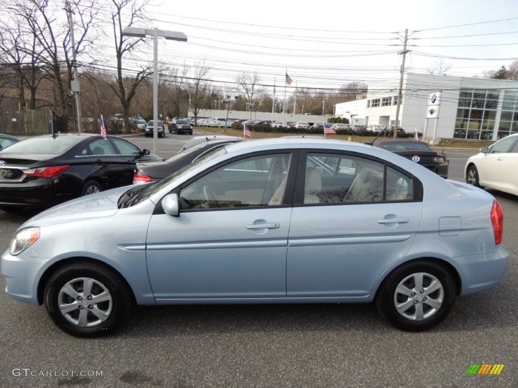 Ice Blue 2011 Hyundai Accent GLS 4 Door Exterior Photo #78599512