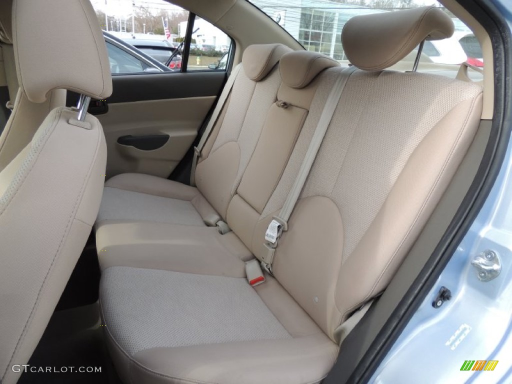 Beige Interior 2011 Hyundai Accent GLS 4 Door Photo #78599877