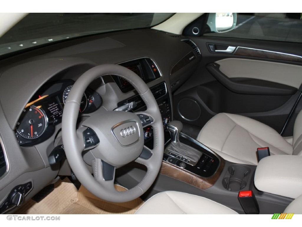 2013 Q5 3.0 TFSI quattro - Glacier White Metallic / Pistachio Beige photo #12