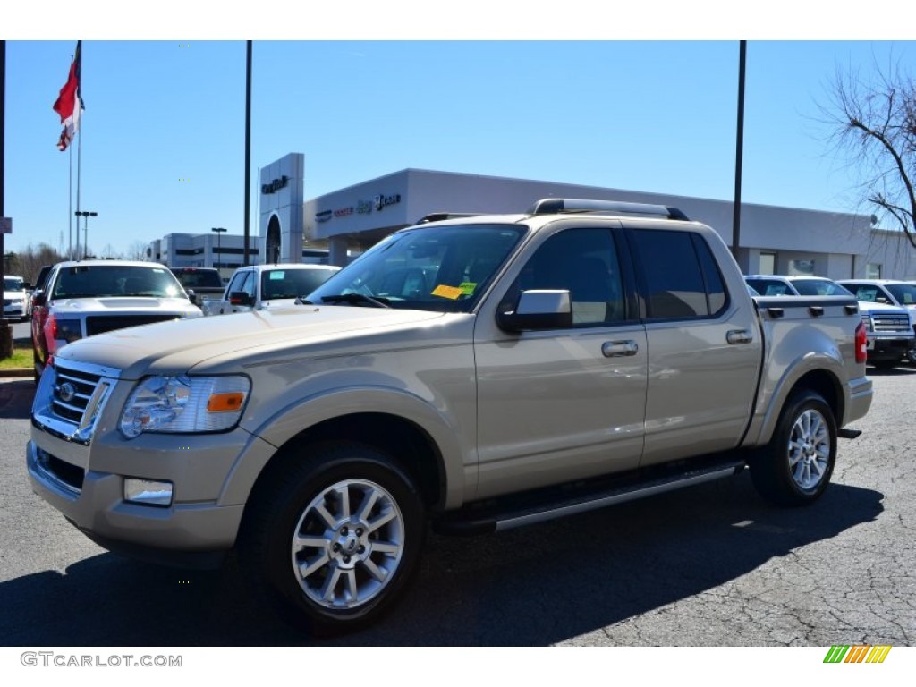 2007 Explorer Sport Trac Limited - Pueblo Gold Metallic / Dark Charcoal photo #6