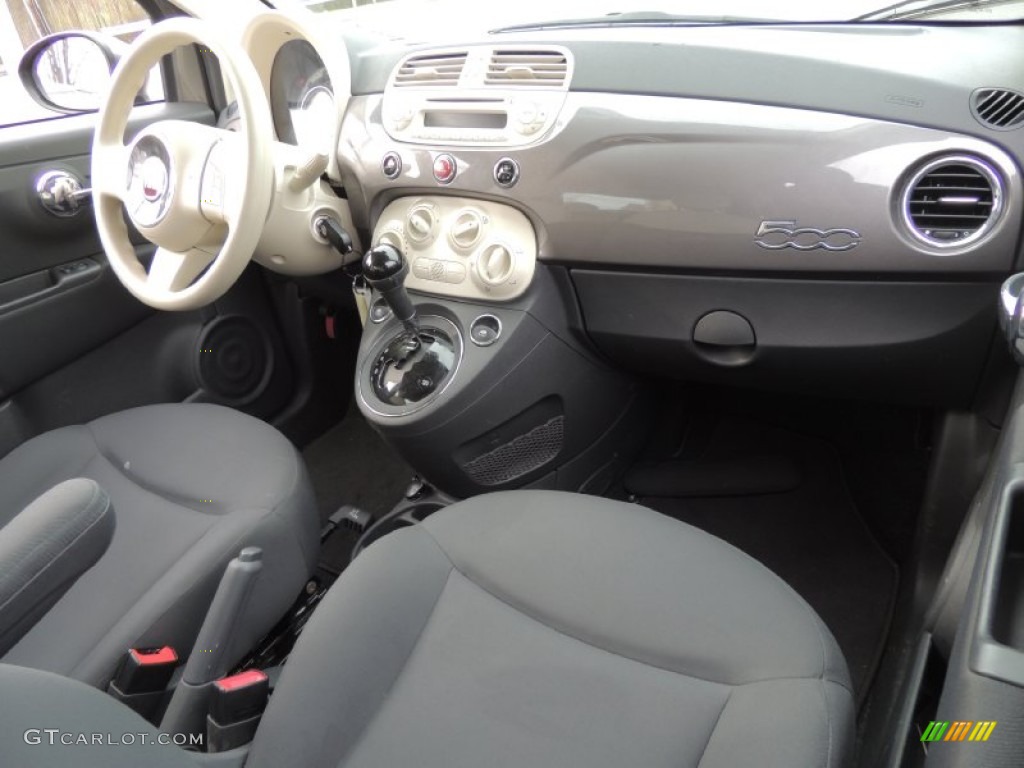 2012 Fiat 500 Pop Tessuto Grigio/Avorio (Grey/Ivory) Dashboard Photo #78600759