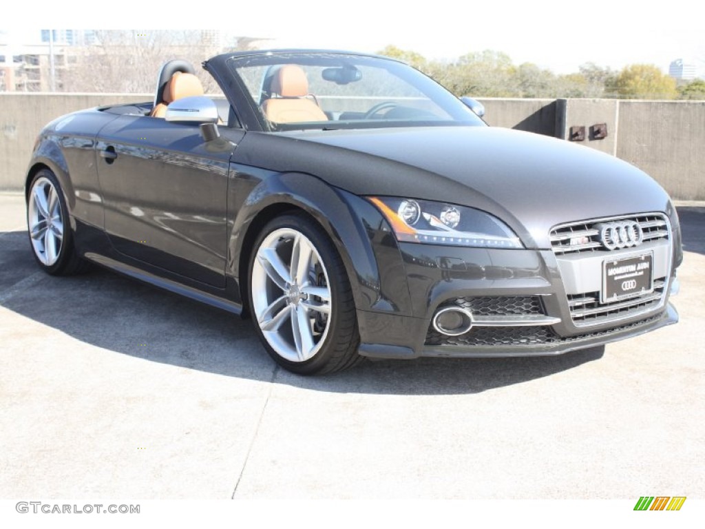 2013 TT S 2.0T quattro Roadster - Oolong Gray Metallic / Madras Brown Baseball Optic Leather photo #1