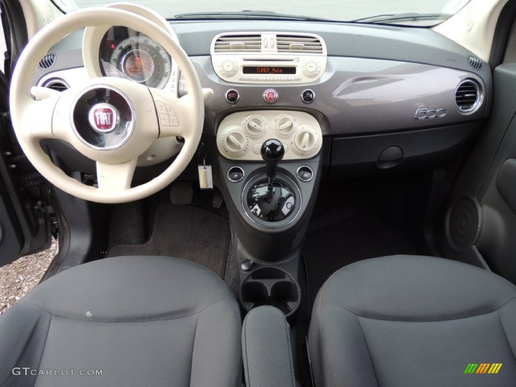 2012 Fiat 500 Pop Tessuto Grigio/Avorio (Grey/Ivory) Dashboard Photo #78600876