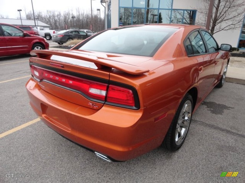 Toxic Orange Pearl 2011 Dodge Charger R/T Road & Track Exterior Photo #78600999