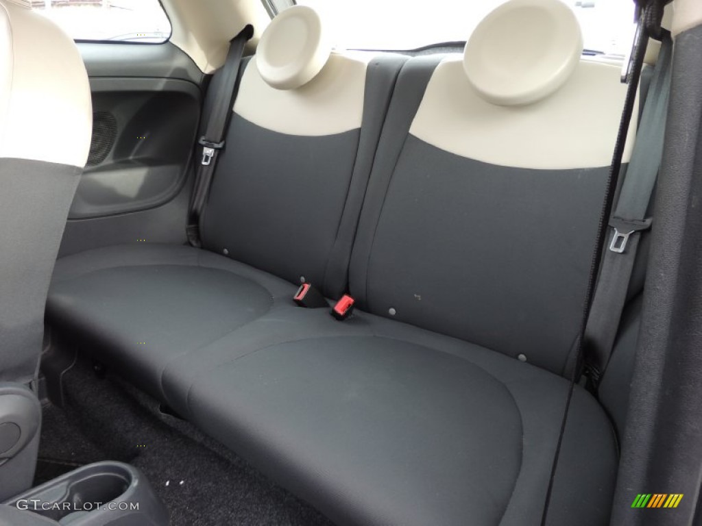 2012 Fiat 500 Pop Rear Seat Photo #78601005